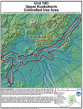 Map of Upper Kuskokwim Controlled Use Area (UKCUA)