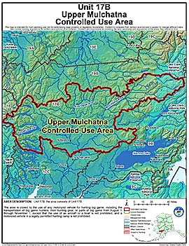 Map of Upper Mulchatna Controlled Use Area