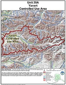 Map of Yanert Controlled Use Area