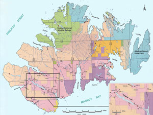 Map of Afognak Island