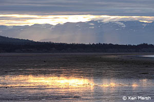 Sunset near Homer, Alaska