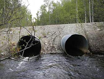 Sawyer (Buddy) Creek culvert before replacement.