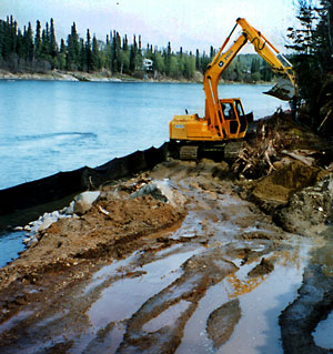 Erosion control in place