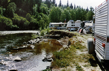Deep Creek eroded streambank 1993