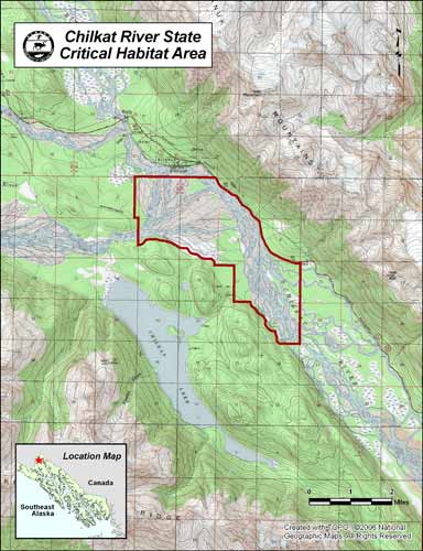 map of Chilkat River