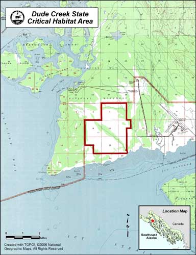 map of Dude Creek