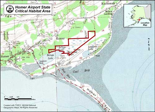 map of Homer Airport