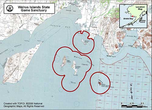 map of Walrus Islands