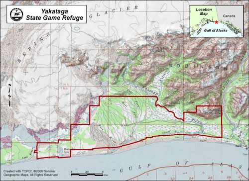 map of Yakataga