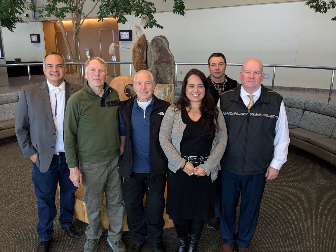 Group photo October 2024; board members at the Egan Center in Anchorage