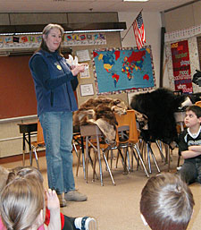 learning about wildlife in the classroom