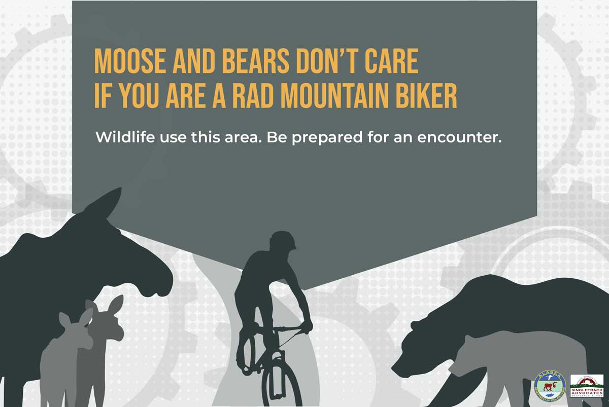 Single-track Biking Poster Single-track Biking Poster - Alaska Department of Fish and Game (ADFG)