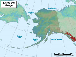 Barred Owl range map