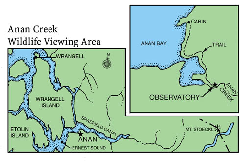 Map of Anan Creek
