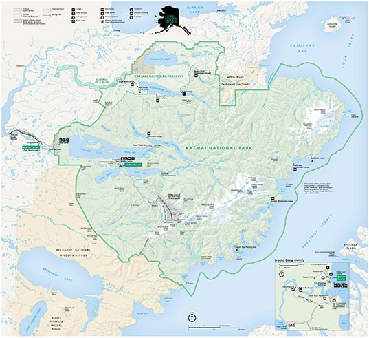 Katmai National Park map