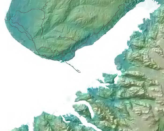 map of southwestern Kenai Peninsula