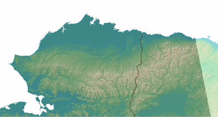 map of Northern Alaska